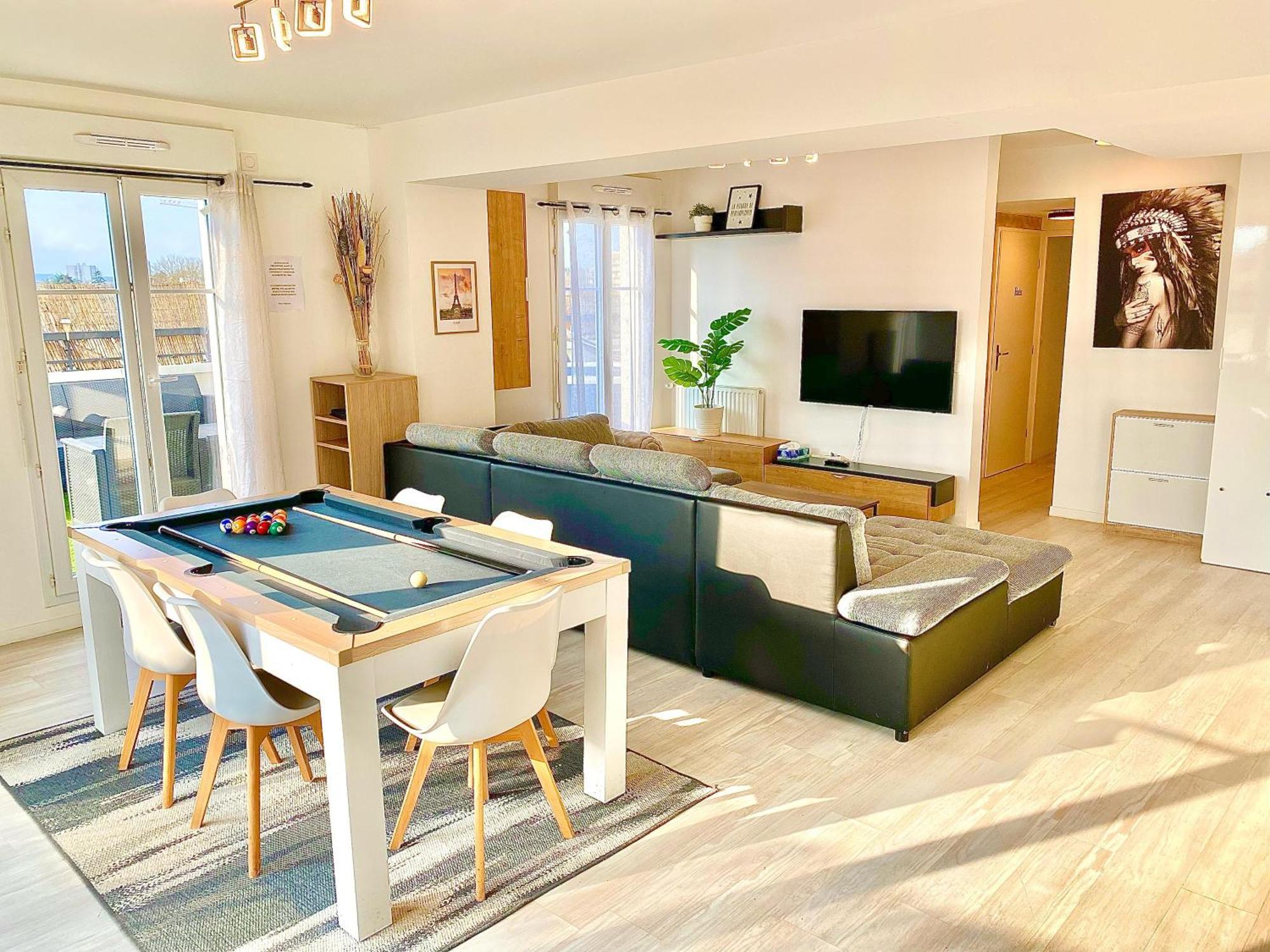 Le Prestige Terrasse-cocon Familial Cosy, Billard & Jacuzzi Avec Vue Sur Paris *